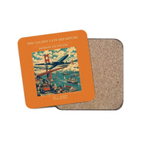 Thumbnail for The Golden Gate Departure - Designed Coasters design on orange 1-piece