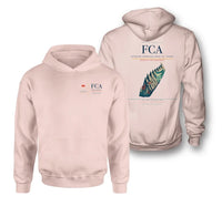 Thumbnail for Glacier Park International Airport (FCA) design on pink double-side hoodie