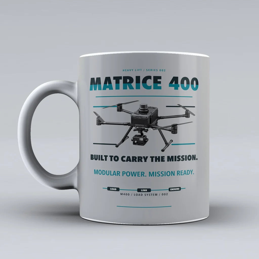 Matrice 400 Mug design on light gray dji