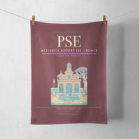 Thumbnail for Mercedita Airport (PSE) design on dark red towel