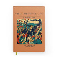 Thumbnail for VINTAGE G4103 - The Charter To The Games - Designed Notebooks design on orange