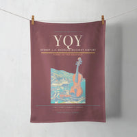 Thumbnail for Sydney–J.A. Douglas McCurdy Airport (YQY) design on dark red towel