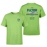 Thumbnail for Piper PA-28R Arrow III design on light green t-shirt, double-side print
