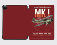 Thumbnail for Fairey Swordfish Mk I design on dark red ipad tablet case