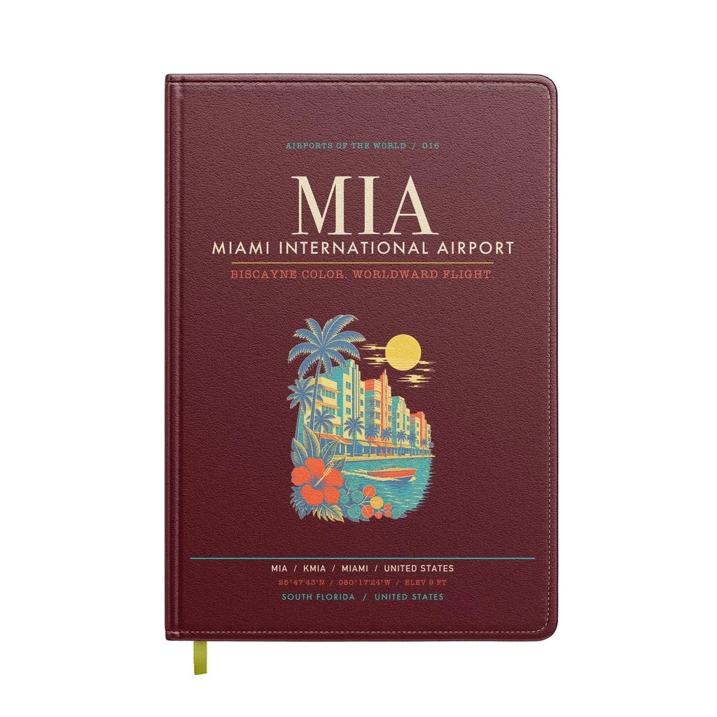 Miami International Airport MIA - Dark Red