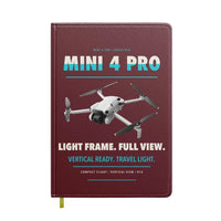 Thumbnail for DJI Mini 4 Pro design on dark red notebook