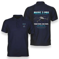 Thumbnail for DJI Mavic 3 Pro design on navy blue polo