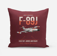 Thumbnail for F-89J Scorpion design on dark red pillow