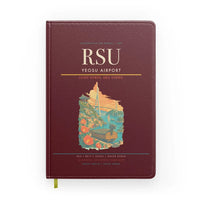 Thumbnail for Yeosu Airport (RSU) design on dark red notebook