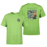 Thumbnail for VINTAGE G4019 - The Pole Flight - Double-Side T-Shirt design on lightgreen double side t shirt