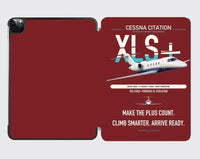 Thumbnail for Cessna Citation XLSPlus design on dark red ipad tablet case
