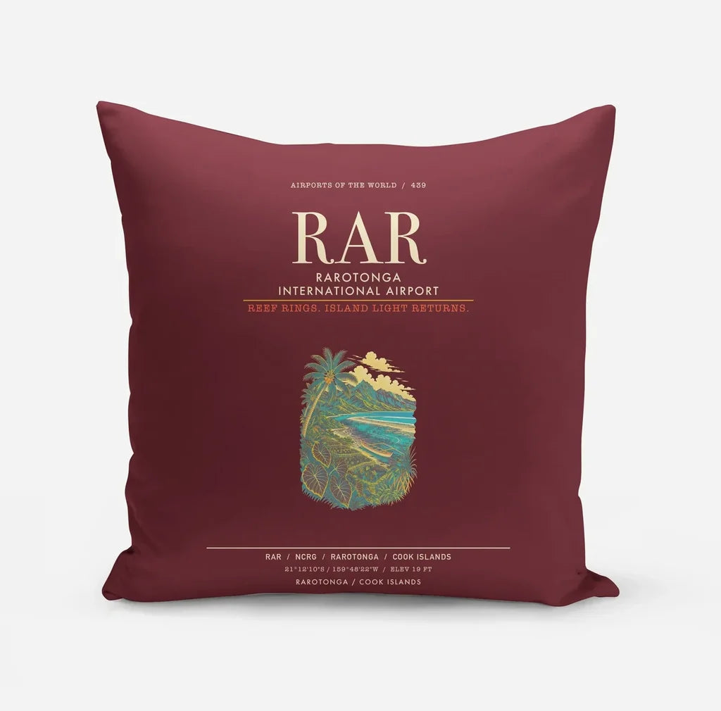 Rarotonga International Airport RAR - Dark Red