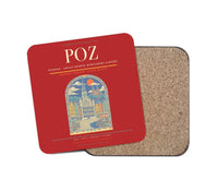 Thumbnail for Poznan - awica Henryk Wieniawski Airport POZ Coaster 1-Piece - Red