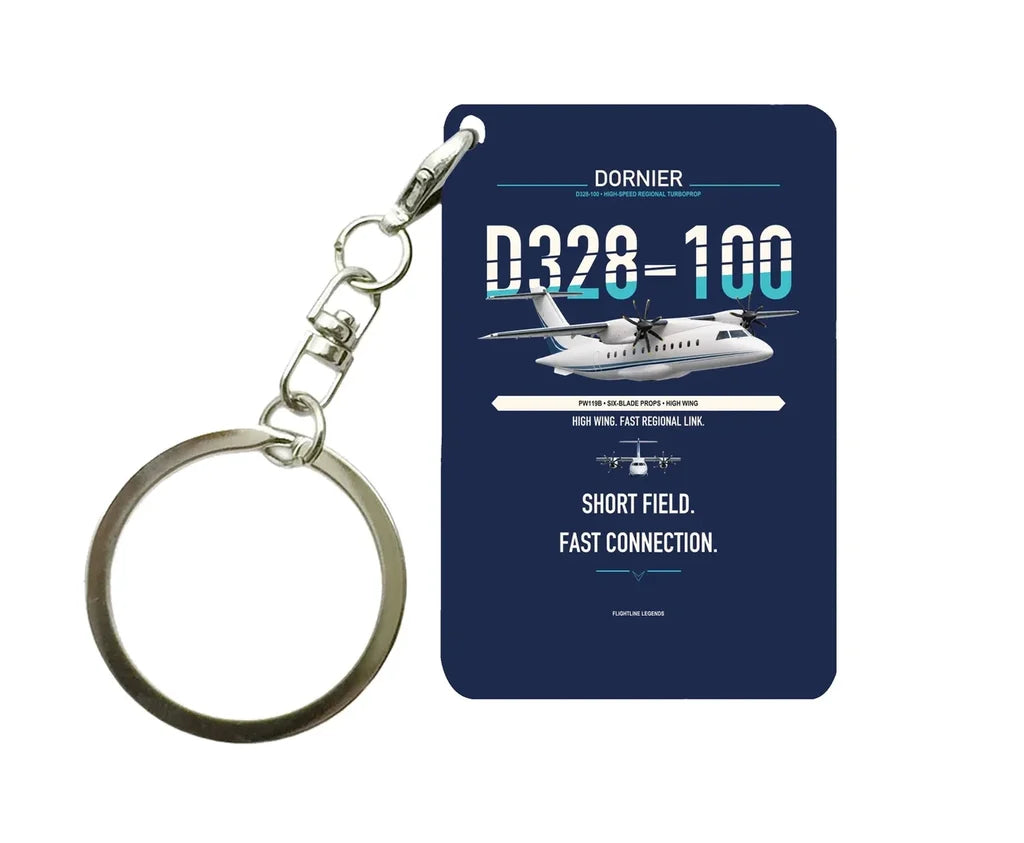 D328-100 Key Chain design on navy blue key chain