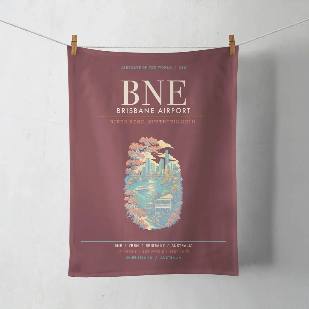 Brisbane Airport BNE - Dark Red