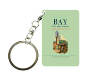 Thumbnail for Baia Mare Airport (BAY) design on light green key chain
