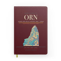 Thumbnail for Ahmed Ben Bella Airport (ORN) design on dark red notebook