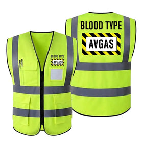 Blood Type AVGAS Reflective Vests