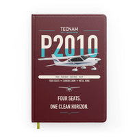 Thumbnail for Tecnam P2010 design on dark red notebook