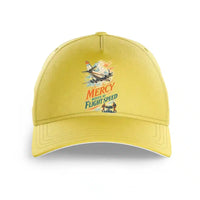 Thumbnail for Mercy Moves At Flight Speed design on yellow printed hat