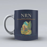 Thumbnail for Weeze Airport (NRN) airport code design on dark blue ceramic mug
