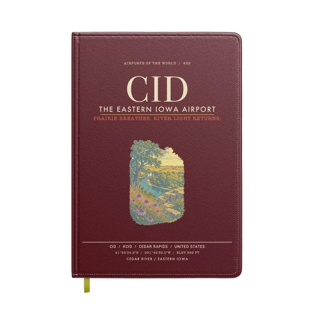 The Eastern Iowa Airport Cedar Rapids CID - Dark Red