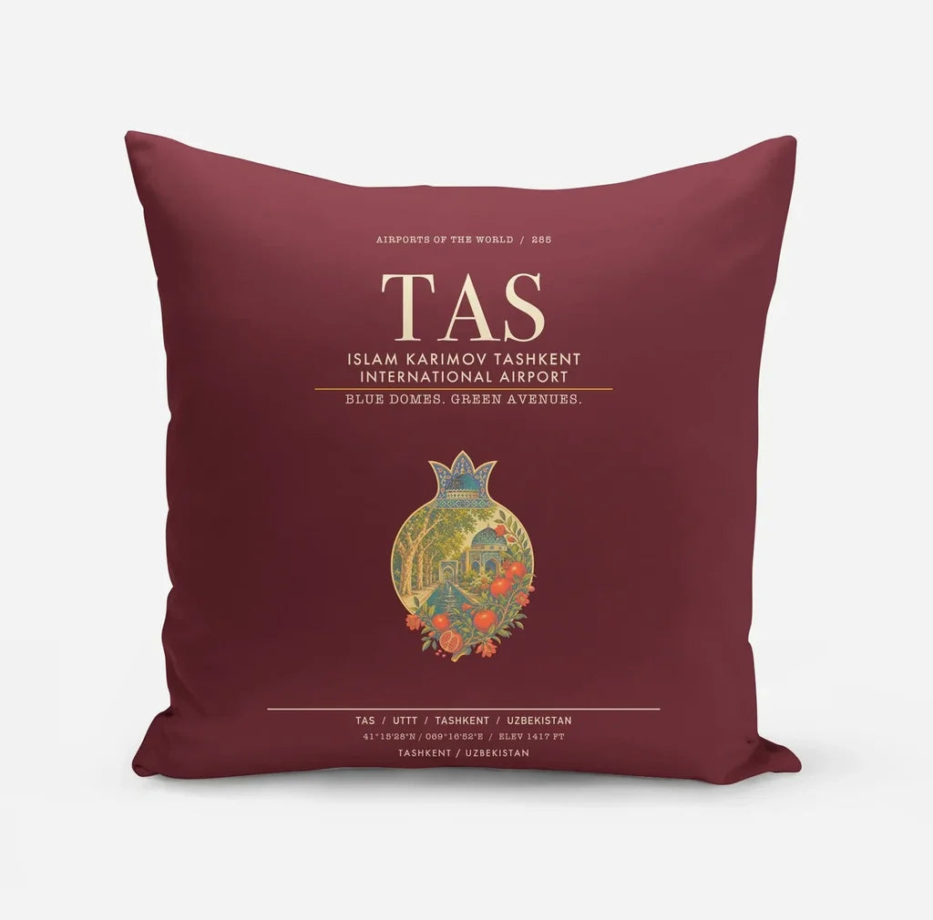 Islam Karimov Tashkent International Airport TAS - Dark Red