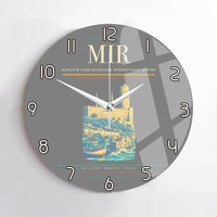 Thumbnail for Monastir Habib Bourguiba International Airport (MIR) design on gray no frame wall clock