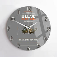 Thumbnail for Sikorsky HH-3E Jolly Green Giant design on gray no frame wall clock