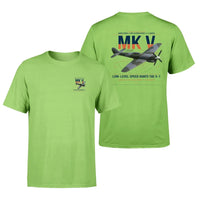 Thumbnail for Hawker Tempest Mk V design on light green t-shirt, double-side print
