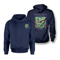 Thumbnail for VINTAGE G4021 - The Andes Crossing - Double-Side Hoodie design on navyblue double side