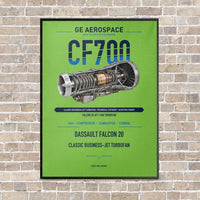 Thumbnail for CF700 vertical canvas print - framed - light green background