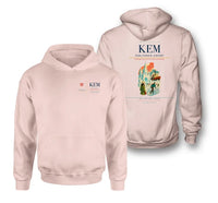 Thumbnail for Kemi-Tornio Airport (KEM) design on pink double-side hoodie