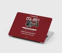 Thumbnail for CF6-80E1 design on dark red MacBook case