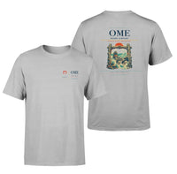 Thumbnail for Nome Airport (OME) design printed on light gray double-side t-shirt