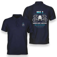 Thumbnail for DJI Neo 2 design on navy blue polo