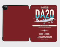Thumbnail for Diamond DA20 design on dark red ipad tablet case