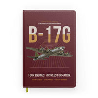 Thumbnail for B-17G Flying Fortress design on dark red notebook