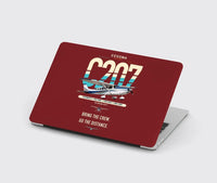 Thumbnail for Cessna T207A Stationair 8 design on dark red MacBook case