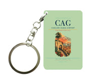 Thumbnail for Cagliari Elmas Airport (CAG) design on light green key chain