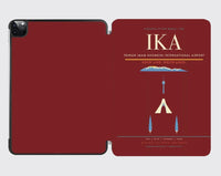 Thumbnail for Tehran Imam Khomeini International Airport (IKA) design on dark red ipad tablet case