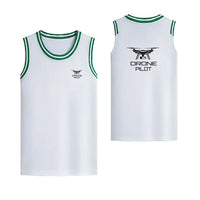 Thumbnail for Drone Pilot Designed Basketball Style Sports Tank Tops - view 12