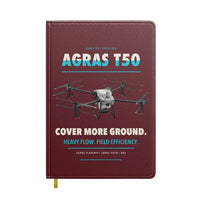 Thumbnail for DJI Agras T50 design on dark red notebook