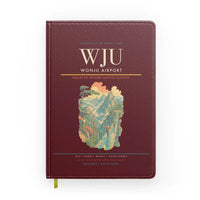 Thumbnail for Wonju Airport (WJU) design on dark red notebook