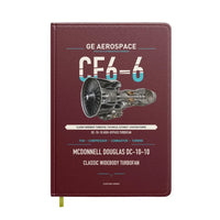 Thumbnail for CF6-6 design on dark red notebook