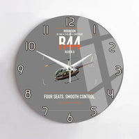 Thumbnail for Robinson R44 Raven II design on gray no frame wall clock