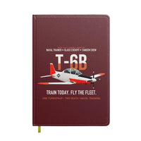 Thumbnail for T-6B Texan II Naval Aviator Training design on dark red notebook