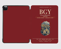 Thumbnail for Milan Bergamo Airport (BGY) design on dark red ipad tablet case