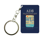 Thumbnail for Izmir Adnan Menderes Airport ADB Key Chain design on navy blue key chain