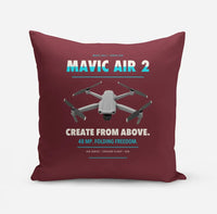 Thumbnail for DJI Mavic Air 2 design on dark red pillow
